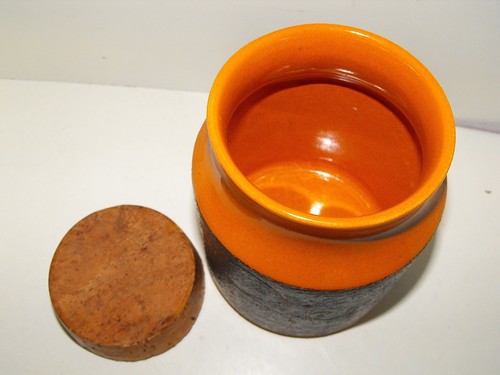 Vintage Original Hanstan Rice Canister Australian Pottery Stylish And Deco - Picture 3 of 4
