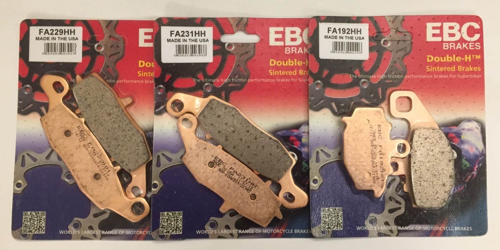 EBC Sintered FRONT and REAR Brake Pads For KAWASAKI KLE650 VERSYS (2007