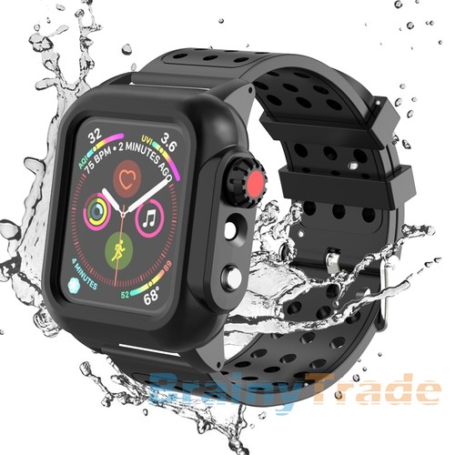 For Apple Watch Series 4 5 6 SE 44mm Case Rugged Protective Cover+2x Band Straps - Photo 1/11