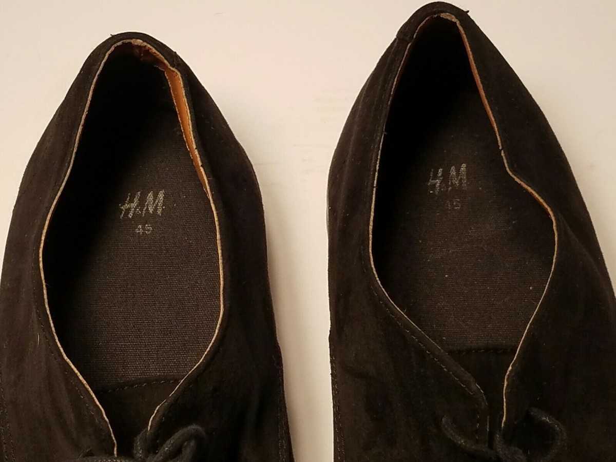 H&M Men\'s Classic Black Suede Oxfords H&M Men main image 3