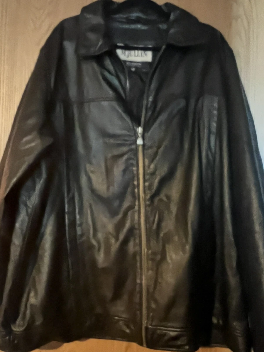 Wilsons Leather Experts Men's Black Leather Jacket M. Julian Size XL