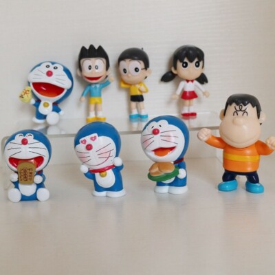 DORAEMON 8 STÜCK/SET ACTION FIGUREN 5-7CM ANIME MANGA SAMMLUNG STATUE CARTOON 