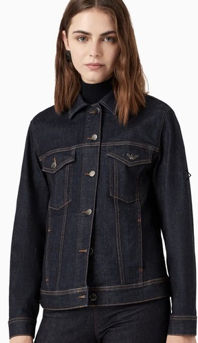 Emporio Armani Women’s Denim Jacket In Size S (10) £300 RRP - 第 3/8 張圖片