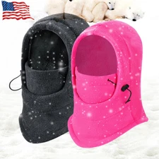 Windproof Fleece Neck Winter Warm Balaclava Ski Full Face Mask for Cold Weather