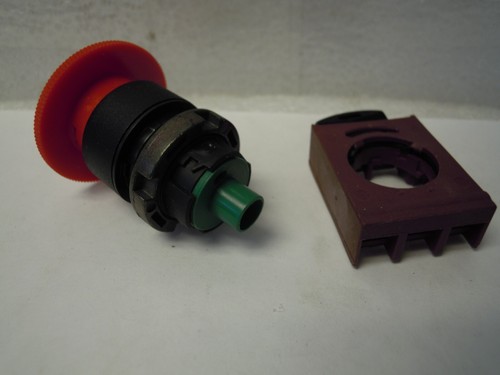 AEG BFPRN PILZSTELLER MUSHROOM RED PUSH BUTTON W/LOCK 910-159-234 *** NEW - Imagen 4 de 5