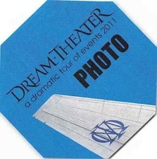 Dream Theater Backstage Pass 2011-2012 Blue Photo Pass Variant