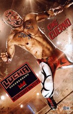 King Cuerno Signed Lucha Underground 11x17 Photo BAS COA AAA Santos Escobar WWE