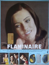 PUBLICITÉ DE PRESSE 1966 BRIQUETS FLAMINAIRE MODÈLES VINCI CLUB COMMODORE GALET 