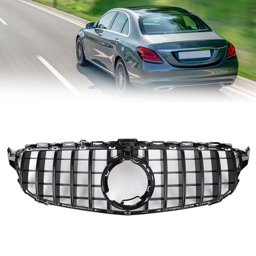 GTR Style Grill Grille W/Camera fit Mercedes-Benz W205 C205 A205 2019 ` - Picture 3 of 10