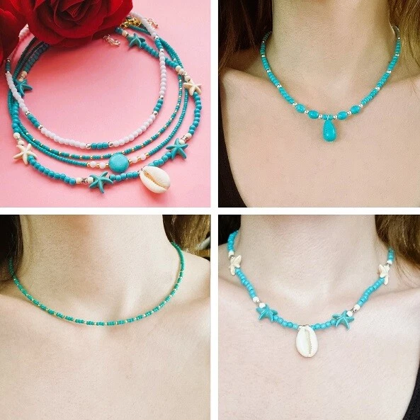 Ishtar Necklace Turquoise Gold