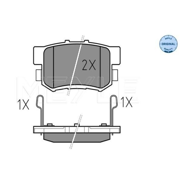 Meyle BremsbeläGe Hinten FüR Honda Accord VII Tourer Legend IV Suzuki SX4-image