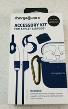 ChargeWorx Navy Blue 6-Piece Accessory Kit for Apple AirPods 1st/2nd Generation