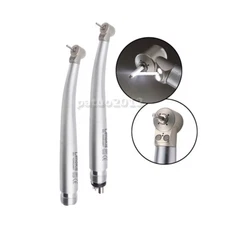 Dental High Speed Handpiece Mini LED Fiber Optic Small Head Air Turbine 2/4 Hole