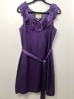 anthropologie purple dress
