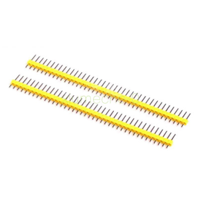 10PCS Yellow 2.54mm 40 Pin Male Single Row Pin Header Strip new