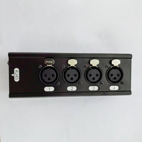 3Pin 4 Channel XLR Male Female to Single Ethercon Audio Network Box Extender US - Picture 15 of 15