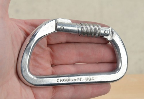 Moschettoni Chouinard USA - chiusura a vite - varietà vintage anni 80 - rari - Foto 17 di 30