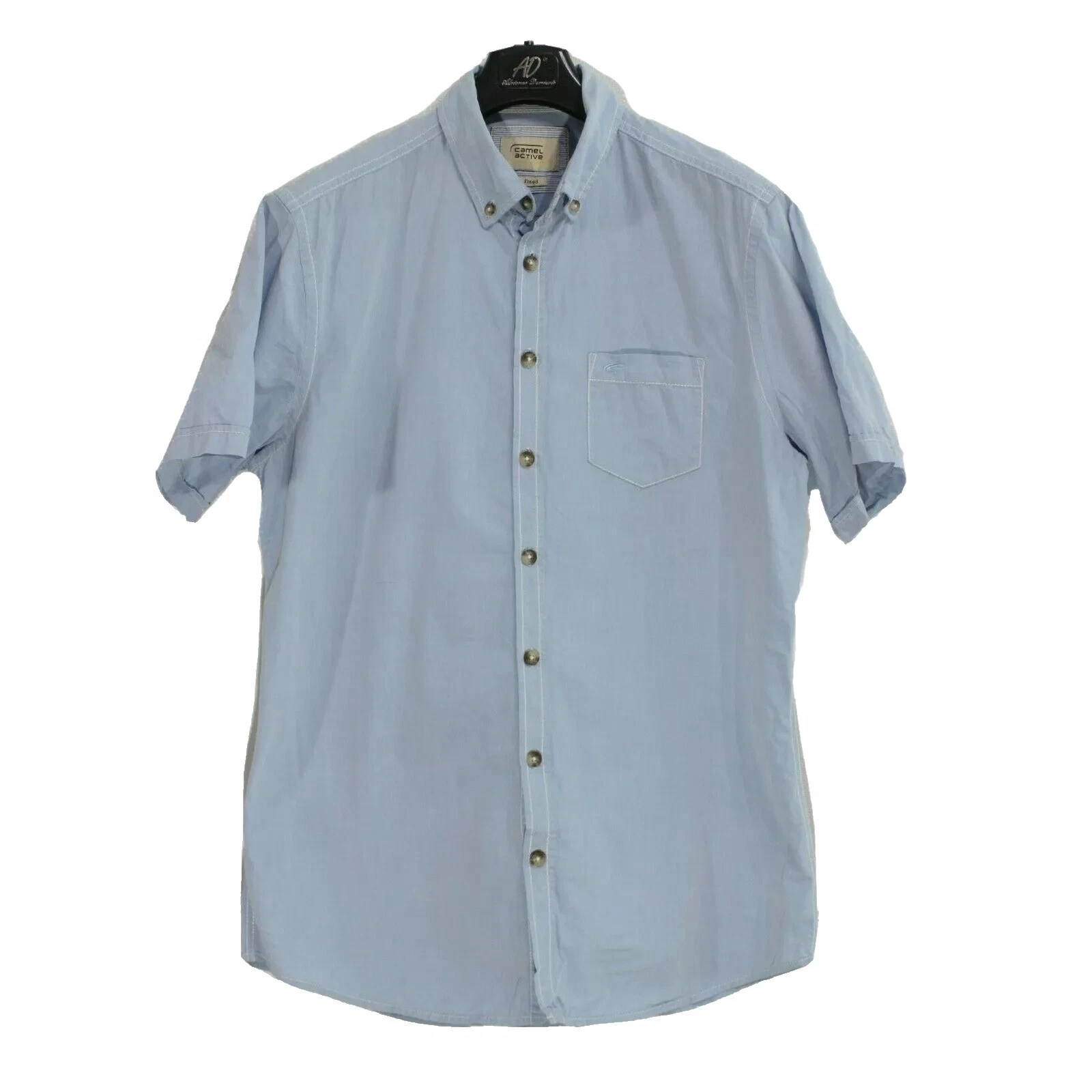 Botón Informal Algodón Camel Active-Down Shirts for Men