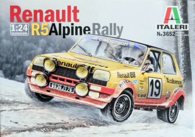 Renault R5 Alpine Rally 1:24 Model Kit Bausatz Italeri 3652