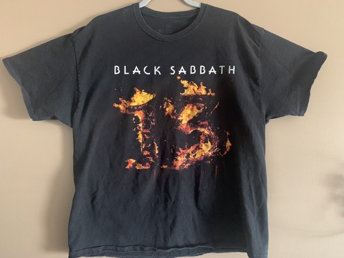 Black Sabbath 13 Flame Black T-Shirt 