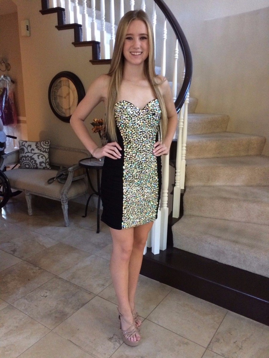 $450 NWT BLACK LA FEMME PROM/PAGEANT/COCKTAIL/HOMECOMING DRESS #16368 SIZE  0 | eBay