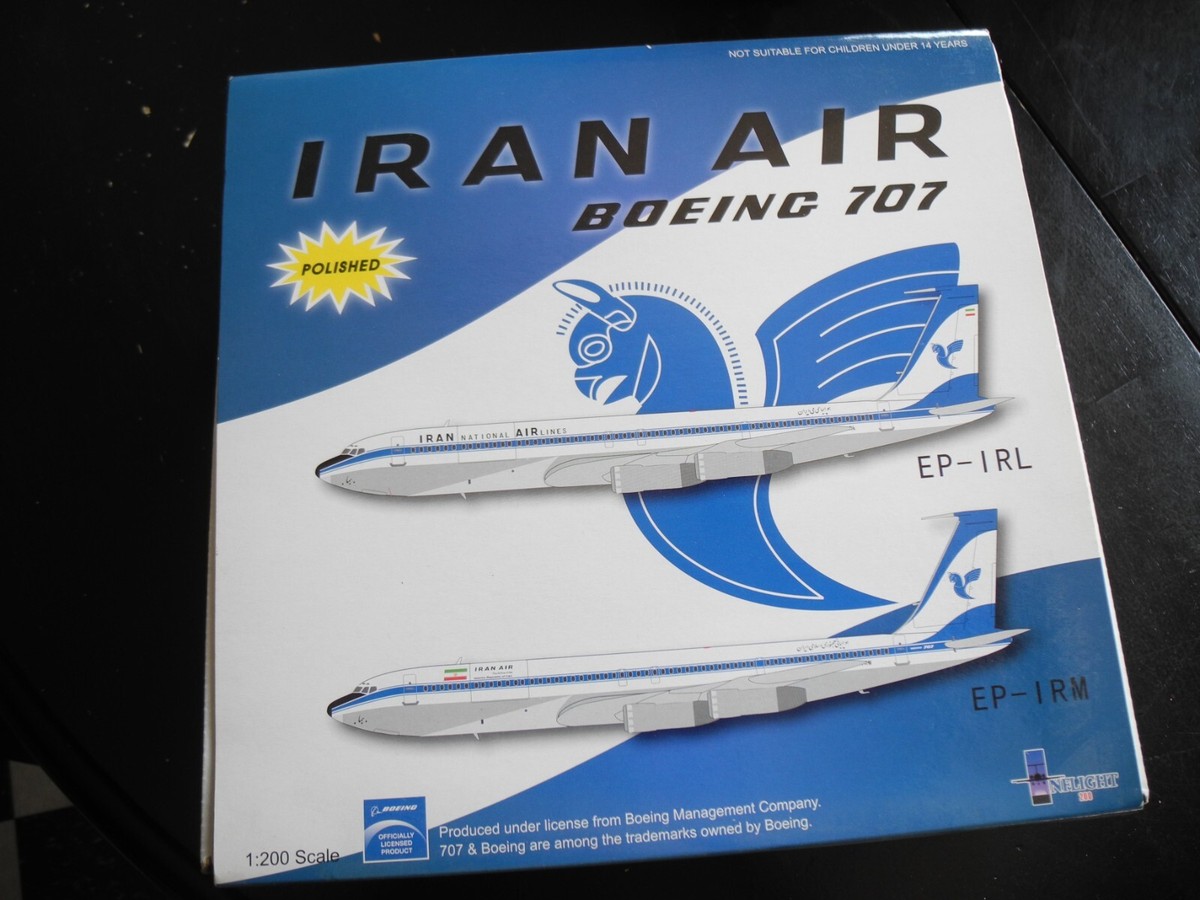 Retired Inflight200 Boeing 707 IRAN AIR, Collector's Dream