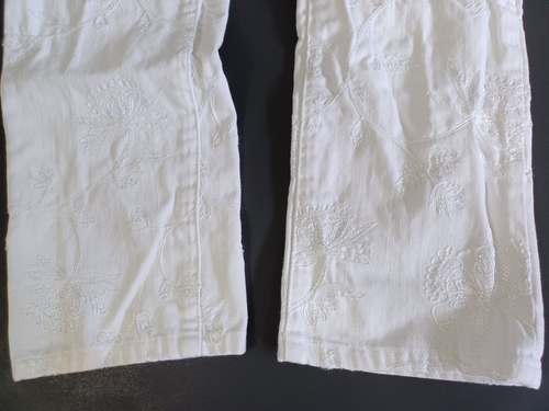 Lauren Ralph Lauren weiße Damenjeans 6 bestickt Blumen modern Skinny Ankle - Bild 19 von 24