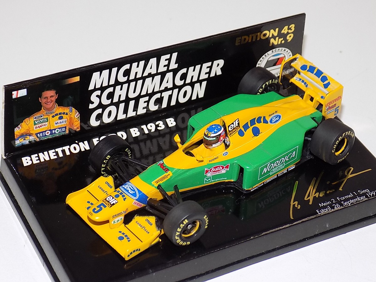 1/43 Minichamps Benetton Ford B193 B F1 M.Schumacher Estoril 1/43 Minichamps Benetton Ford B193 B F1 M.Schumacher Estoril