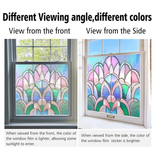AU Static Cling Glass Window Film Privacy Stained Glass Sticker UV Protection - Picture 19 of 47