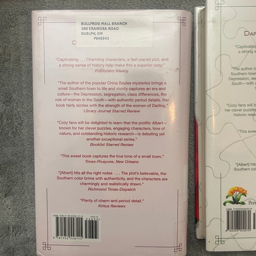 Lot of 5 Darling Dahlias Series Cozy Hardcover Books by Susan Wittig Albert - Imagen 10 de 11