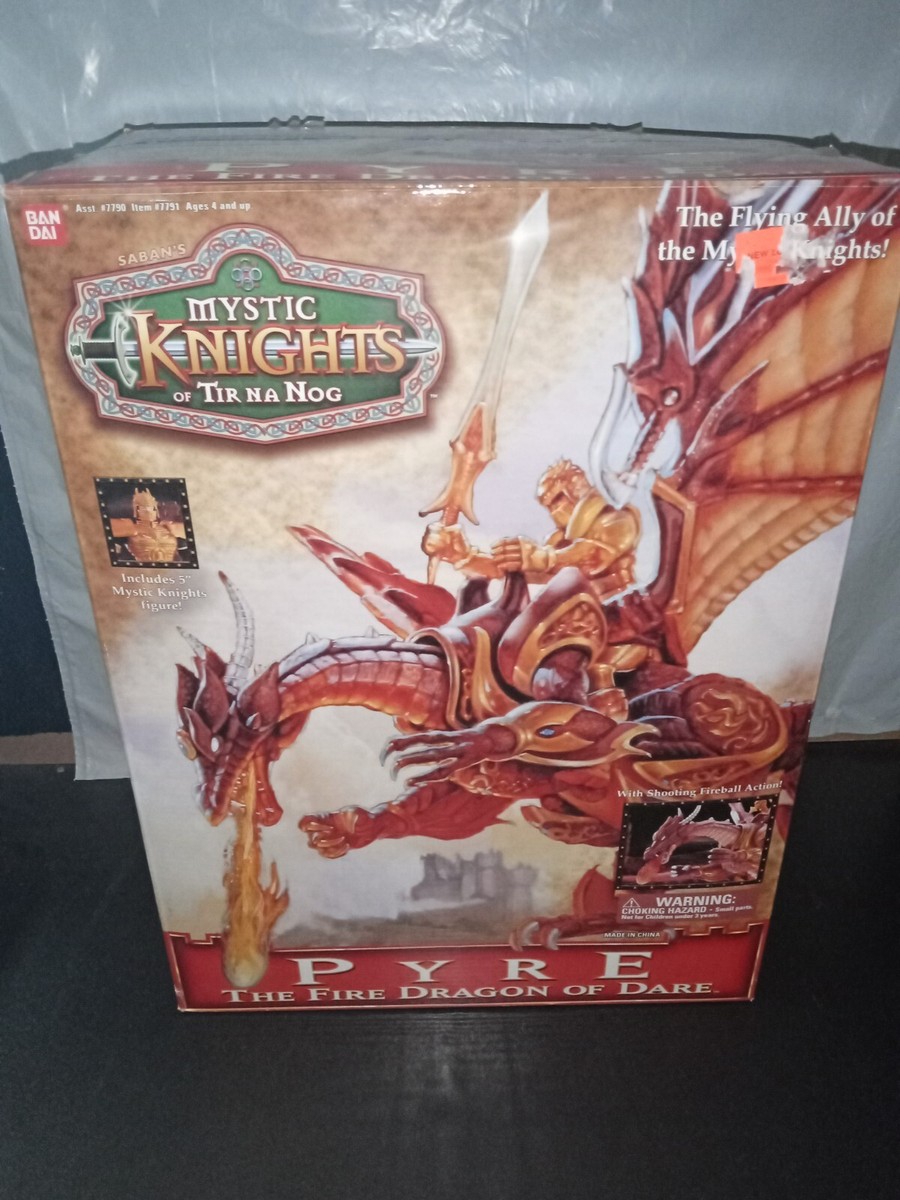 1998 Bandai Mystic Knights of Tir Na Nog PYRE The Fire Dragon of