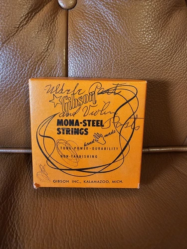 Gibson Vintage 1950's Guitar Mona-Steel Box of Strings EMPTY BOX