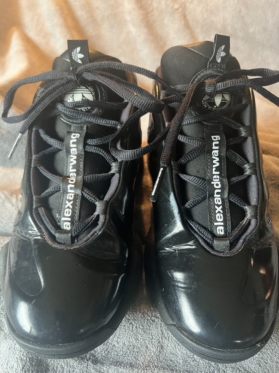 Adidas Original Alexander Wang X Turnout Triple Black Patent Adidas Original Alexander Wang X Turnout Triple Black Patent