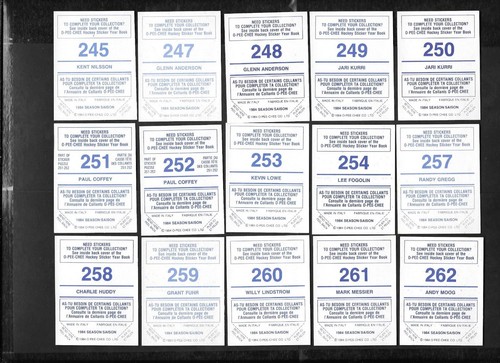 1984-85 OPC 84-85 O PEE CHEE NHL HOCKEY STICKER 147-292 SEE LIST - Picture 170 of 251