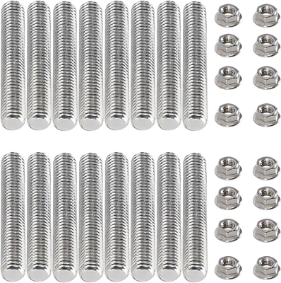GSTP M8*1.25 Studs Kit Exhaust Studs and Nuts Kit Compatible with Ford 4.6L 5.4L F150