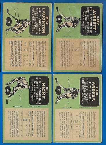 1970-71 OPC 70 O PEE CHEE HOCKEY CARD + ERROR & VARIATION + STAMP 1-132 SEE LIST - Picture 245 of 498