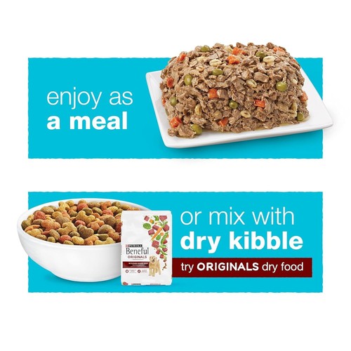 Purina Beneful Wet Dog Food with Beef - 10 oz Tubs, 8 Pack of Chopped Blends - Picture 8 of 11
