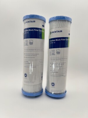 LOT OF 2 Pentair Pentek EPM-10 Carbon Block Water Filter Cartridge