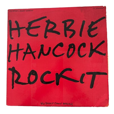 Herbie Hancock Rockit 12  Vinyl Single Extended Dance Version b/w Short House