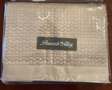1 Peacock Alley King Sham Hamilton Quilted Platinum New In Package