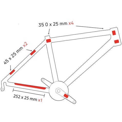 ZEFAL SKIN ARMOR S RAHMEN SCHUTZFOLIE FAHRRAD LACKSCHÜTZER AUFKLEBER TRANSPARENT - Bild 1 von 10