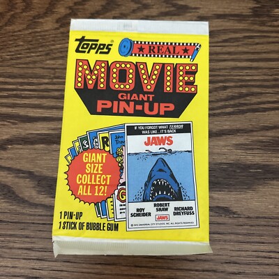 1981 Topps Movie Giant Pin-Up Poster Art Print Unopened Factory Sealed Pack