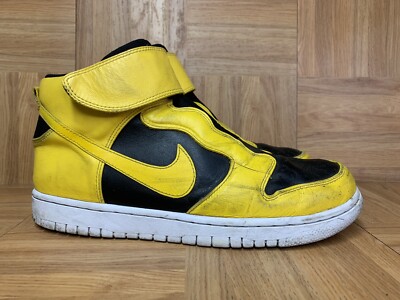 RARE🔥 Nike Dunk High Ease Women's Sneakers Black Yellow Wu
