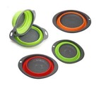 Collapsible Colander Silicone Kitchen Strainer 2 In 1 small and medium size