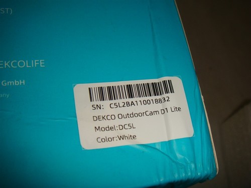 DEKCO OUTDOORCAM D1 LITE DC5L 2K WLAN ÜBERWACHUNGSKAMERA - Bild 11 von 12
