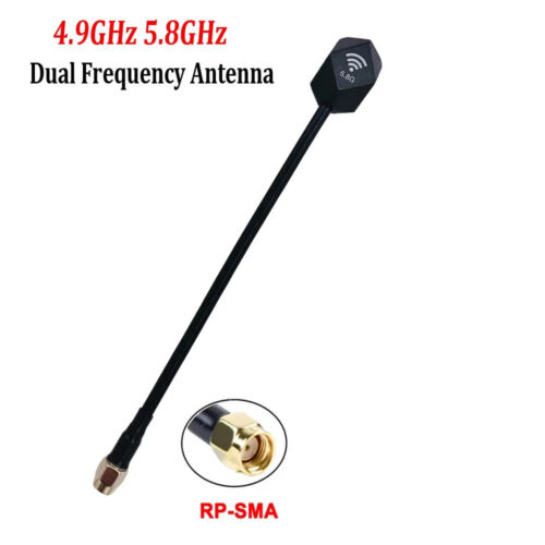 4.9GHz 5.8GHz Dual Frequency Antenna RHCP SMA RPSMA 3dBi Gain for RC FPV - Picture 10 of 30