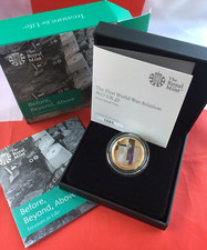 2017 Royal Mint - First World War Aviation Silver Proof £2 Coin With Box & COA