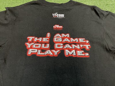 Vintage 2000 WWF The Game Triple H Logo Shirt Size XL Wrestling