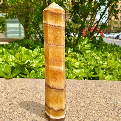 1.71LB Yellow Fangjie Crystal Column - Natural Yellow Energy Stone Treatment - 第 13/17 張圖片