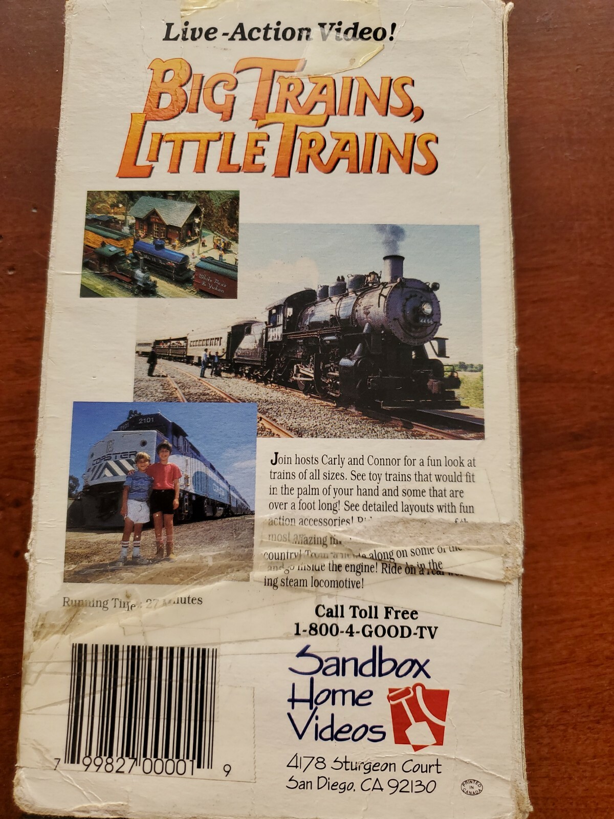 Big Trains, Little Trains VHS Tape Sandbox Home Videos Live Action eBay